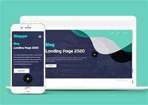 美食自媒体博客类网页模板源码 - KingHub