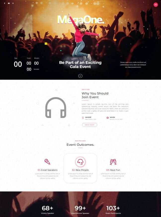 HTML5演唱会票务服务网站模板 - KingHub