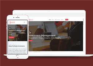 股票金融分析团队HTML网页模板下载 - KingHub