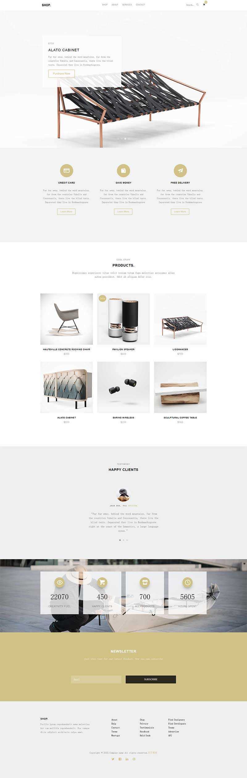 创意产品宣传购买HTML5网站模板 - KingHub