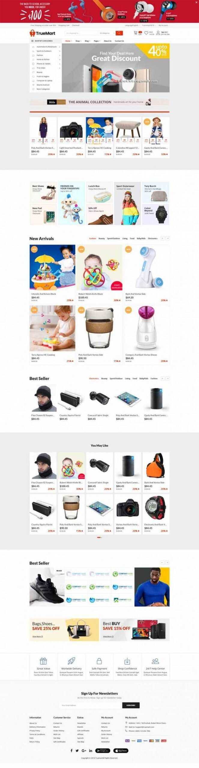 Bootstrap响应式大型综合超市商城 - KingHub