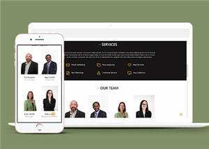 商业贸易服务展示HTML网页模板下载 - KingHub