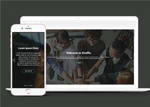 商务企业网站响应式HTML网页模板 - KingHub