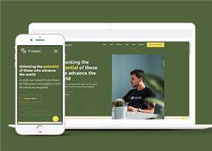 绿色商业咨询公司网页模板下载 - KingHub