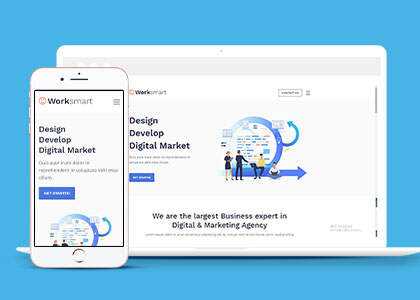 宽屏网络应用开发网站模板下载 - KingHub