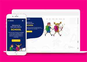 宽屏儿童幼教培训机构网站模板 - KingHub