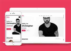 简洁设计团队介绍网站模板下载 - KingHub