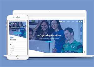宽屏企业代理记账网站模板源码 - KingHub