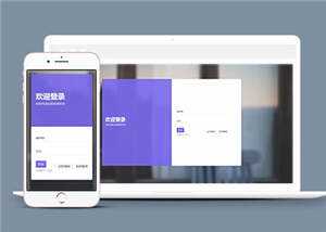 响应式注册登录界面源码模板下载 - KingHub