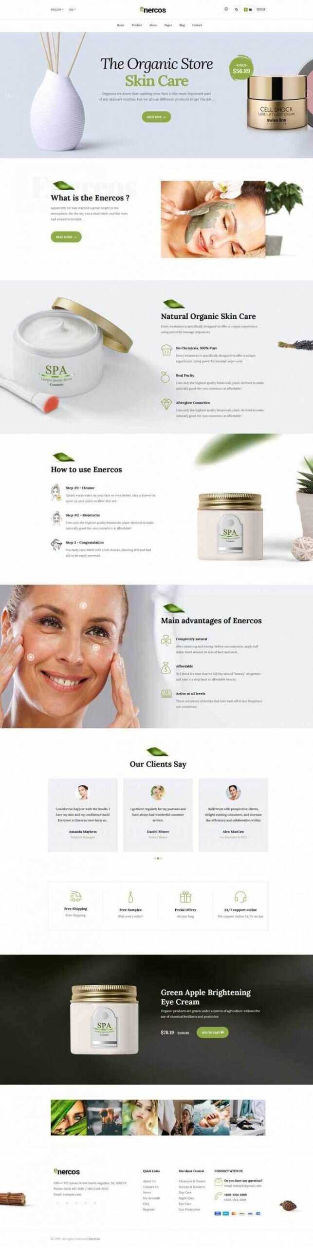 简洁响应式美容美体化妆品购物网站 - KingHub