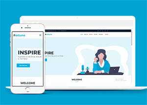 白色软件企业HTML5网站模板下载 - KingHub