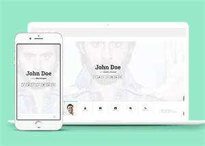 js切换个人简历主页类网站模板 - KingHub