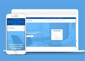 浅蓝色VIP软件单页面模板下载 - KingHub