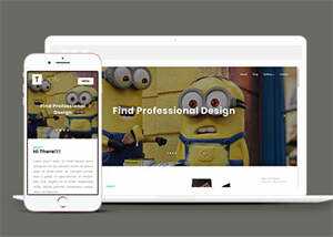 简约动画设计公司网站模板源码 - KingHub