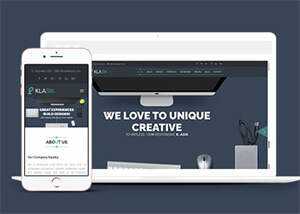 创意设计机构单页源码模板下载 - KingHub