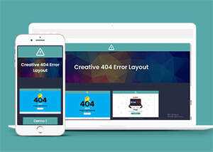 简洁个性化404错误页模板源码 - KingHub