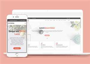 简约营销业务展示响应式网页模板 - KingHub