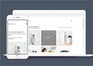 极简主义创意展示响应式网页模板下载 - KingHub