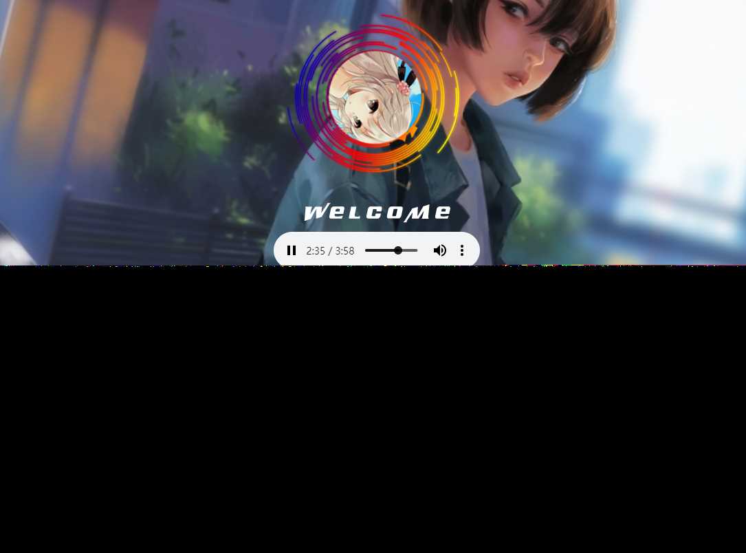 非常漂亮的一款html引导页导航网站旋转头像变幻背景单页源码 - KingHub