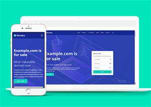 宽屏域名服务代理商HTML5模板下载 - KingHub