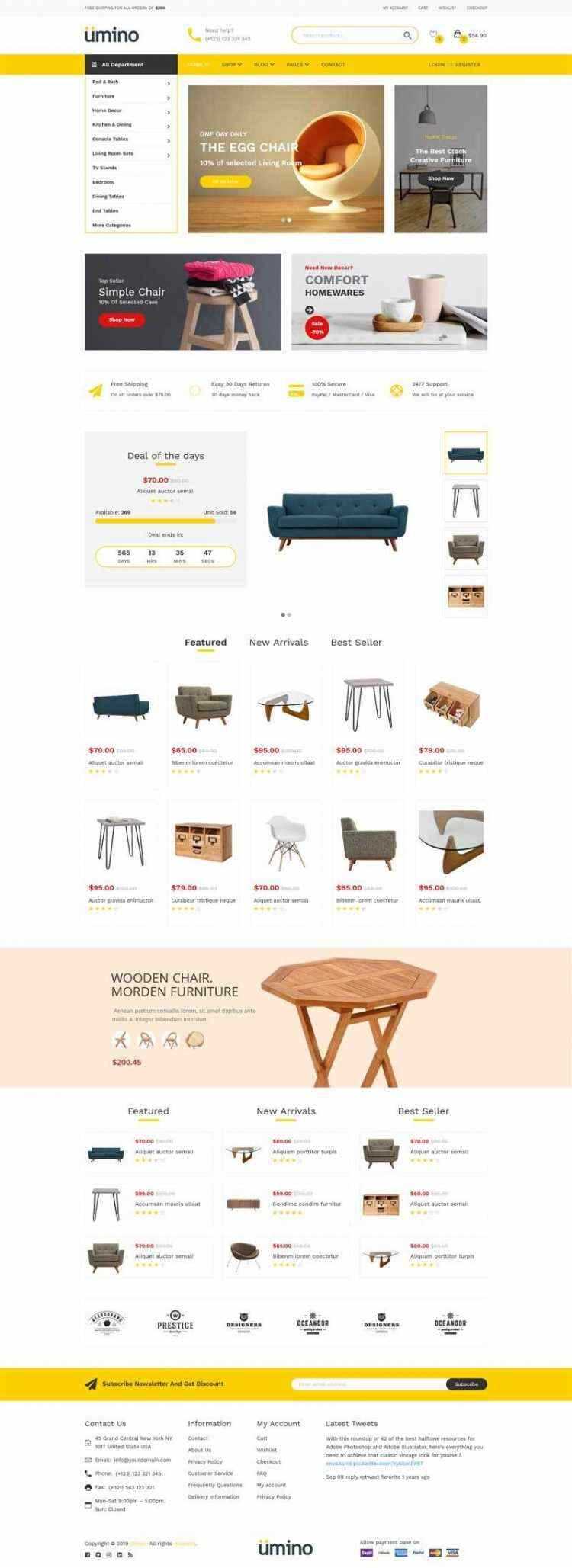 Bootstrap4响应式室内家具家居用品电商销售商城 - KingHub