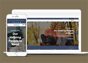 老年人养老保险HTML5网页模板下载 - KingHub