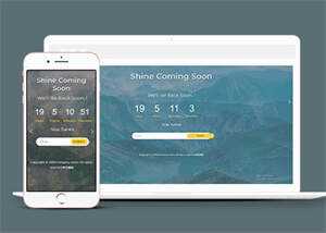 背景图倒计时网站模板源码下载 - KingHub