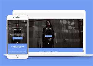 宽屏时尚女性服装展示网站模板 - KingHub