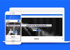 宽屏雪茄烟草公司网站模板下载 - KingHub