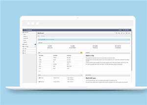 蓝色公司Bootstrap后台源码模板下载 - KingHub