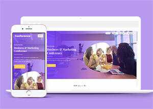 简洁项目路演活动类网站模板 - KingHub