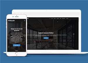 商业团队项目展示响应式网页模板 - KingHub