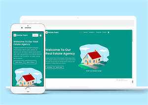 绿色房地产经纪公司网页模板下载 - KingHub