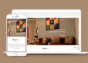 宽屏室内设计视差网站模板下载 - KingHub