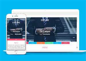 宽屏多彩时尚商务网站模板下载 - KingHub