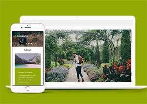 宽屏风景图片拍摄网站模板下载 - KingHub