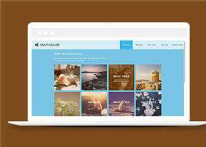 简洁画廊摄影图库类源码模板下载 - KingHub
