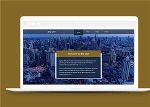 都市切换介绍企业网页源码模板 - KingHub