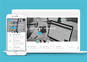 宽屏创新思维培养网站模板 - KingHub