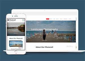 宽屏摄影机构网站模板下载 - KingHub