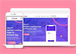 宽屏企业app软件网页源码模板下载 - KingHub