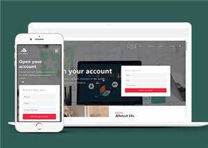 商务拓展企业展示网页源码模板下载 - KingHub