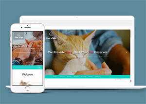 流浪动物领养中心网站模板 - KingHub