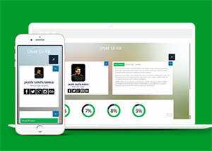 个人站信息触屏版UI套件下载 - KingHub