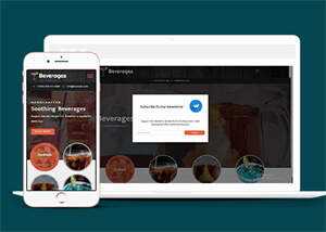 响应式鸡尾酒公司网站模板 - KingHub