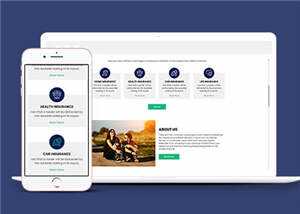 保险公司官方HTML网页模板下载 - KingHub