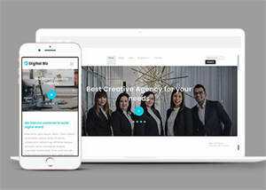 宽屏商务公司CSS3模板下载 - KingHub