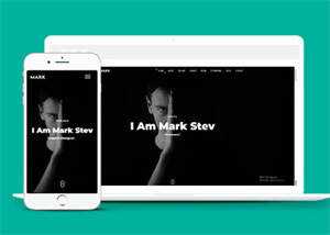 黑色酷炫设计师网站模板下载 - KingHub