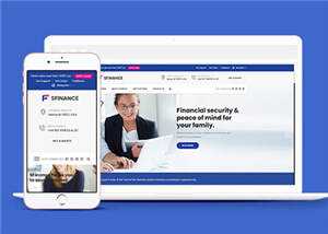 响应式理财产品公司HTML网页模板下载 - KingHub