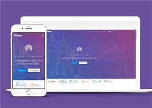 简洁项目介绍展示交互响应式网站模板下载 - KingHub